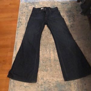 Super flare wide leg denim